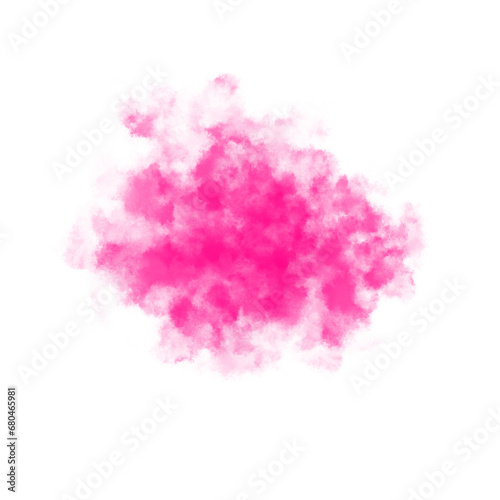 Pink color smoke effect