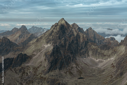 High mountain landscape in the Slovak Tatras
