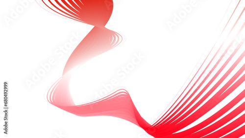 white red flag gradient background abstract wavy tech lines 