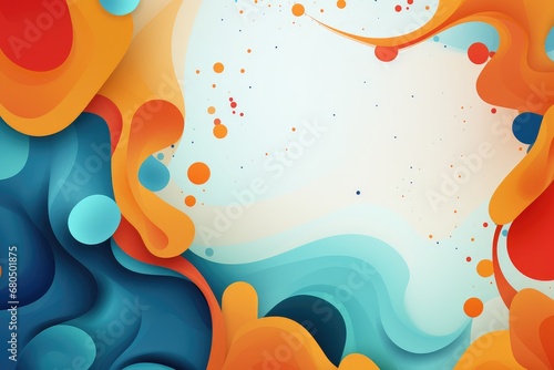Abstract background with colorful paper cut shapes. abstract background for Opposite Day. 