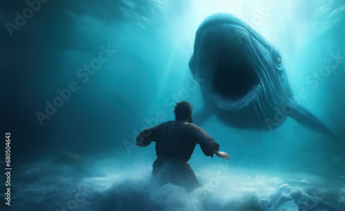 Jonah and the Whale - Book of Jonah in the Old Testament of the Bible - Whale's Tale: Jonah's Enigmatic Sojourn in the Deep