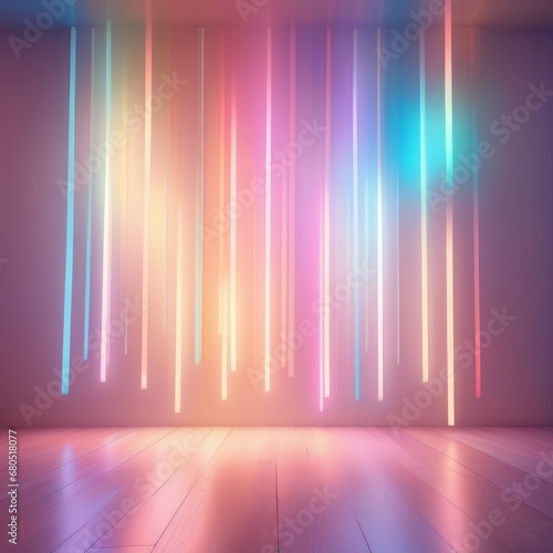 3d render of neon lights 3d render of neon lights neon lights in modern sci - fi futuristic corridor with vibrant blue purple purple and pink glowing lines. future technology, 3d rendering