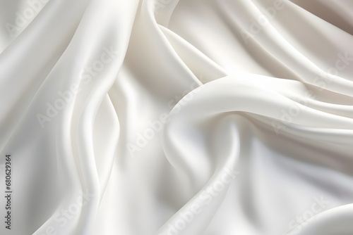 a close up photo of a white cloth Generative AI