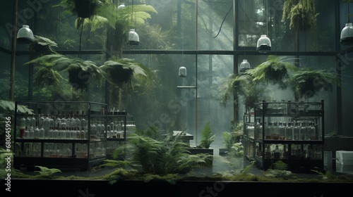 interior design architecture with plants