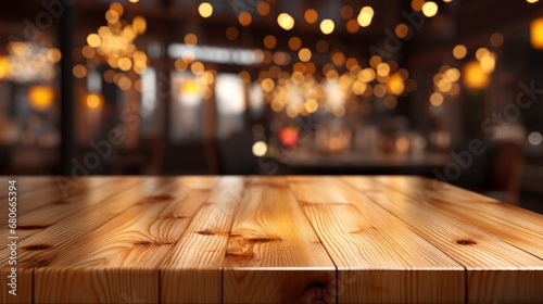 Empty Wooden Table Front Abstract Blurred, Background Images, Hd Wallpapers, Background Image