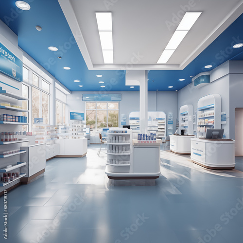 Interior de una farmacia