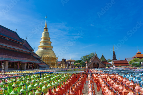 The Lamphun Lantern Festival is a traditional festival held at Wat Phra That Haripunchai in Lamphun Province, Thailand.