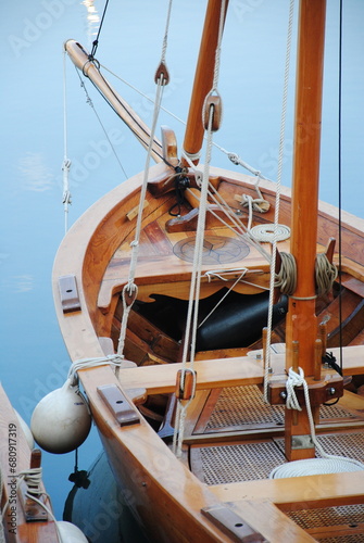wooden boat on the water