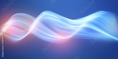 Air flow set of elements. Abstract light effect blowing from an air conditioner, purifier and humidifier. Dynamic blurred wave motion on light, Generative AI