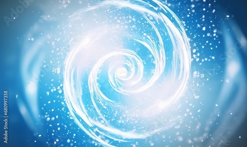 Bubbles spiral foam detergent. Air vortex light effect concept of cleaning and washing. illustration of a cool blurred spiral motion, Generative AI