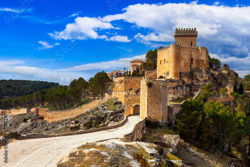 impressive medieval castle Alarcon, Spain