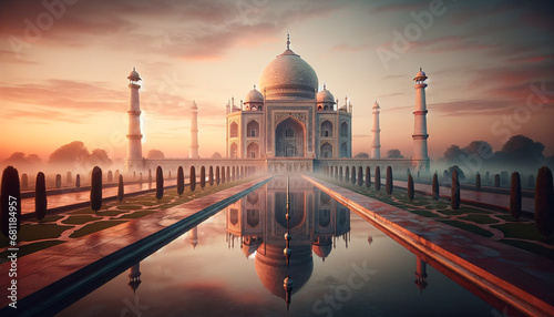 Golden Dawn at the Taj Mahal