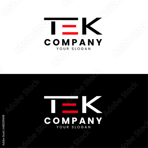 tek company logo and icon,Colorful TEK Logo Letter Vector, Letter TE t e k Logo Icon Vector Stock For Business