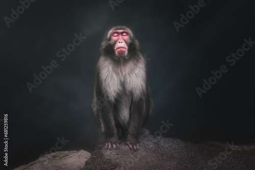Japanese Macaque or Snow Monkey (macaca fuscata)