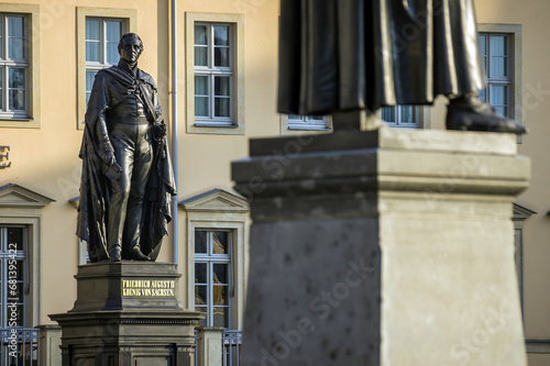 Statues in the old Dresden, Germany