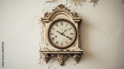 antique clock on wall