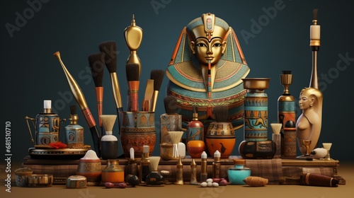 the process of creating cosmetics and perfumes in ancient Egypt