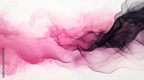 Abstrakcyjne tło w kolorze różowym - atrament alkoholowy. Jasny nowoczesny obraz - sztuka. Fale i nieregularne kształty