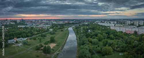 Warta River in Poznan