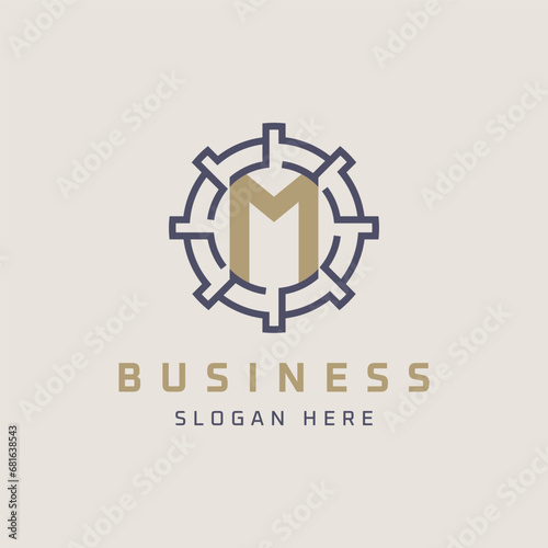 Modern and Luxury Letter M Logo Design. Minimal, Universal M Icon