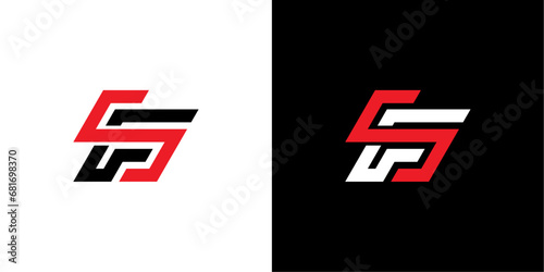 vector logo sf abstract