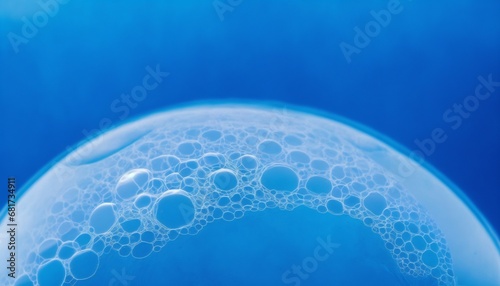 Pompa de jabón con burbujas, espuma bajo el agua. Fondo abstracto de líquido de limpieza para higiene