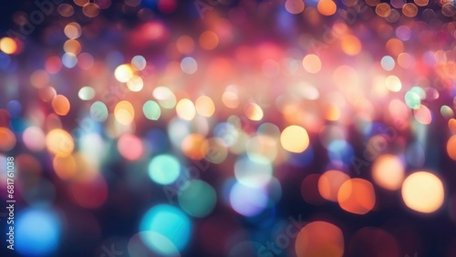 Abstract circular colorful bokeh from the party light,abstract background