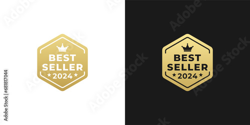 Best Seller 2024 Logo Vector or Best Seller 2024 Label Vector Isolated. Best seller 2024 logo vector for product, print design, apps, websites, and more about best seller product.