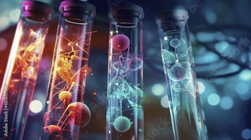 Synthetic biology advanced biotechnology innovative genetic engineering custom organisms futuristic