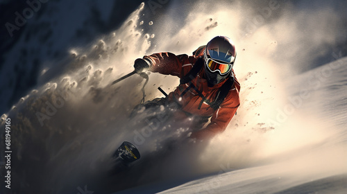 skiing snowboarding extreme winter sports