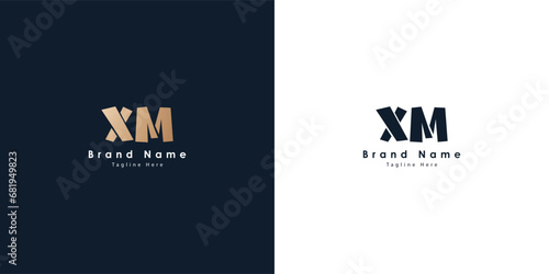 XM Letters vector logo design