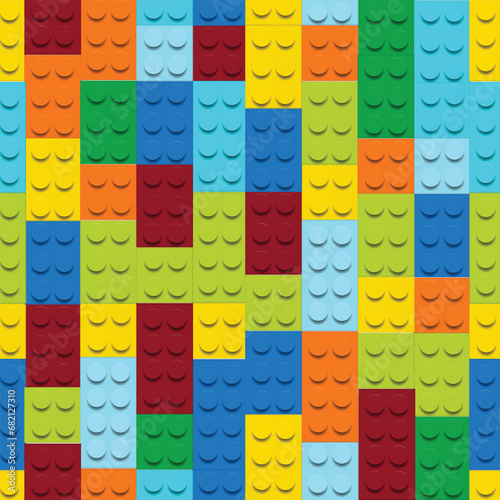 lego seamless pattern vector illustration