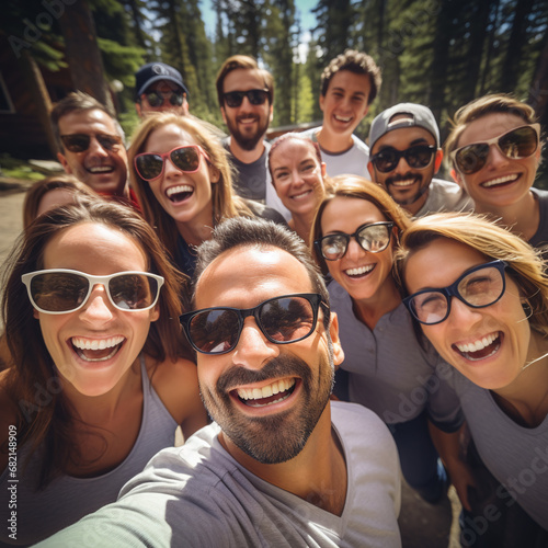 Group of Coworkers Participating in a Team-Building Activity