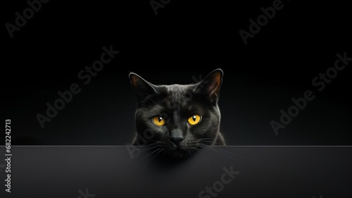 Cat, Minimalistic Professional Portrait, Generative AI