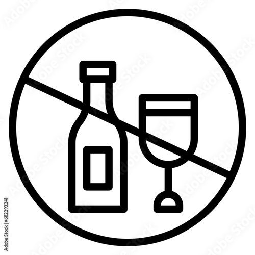 Sober Line Icon