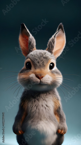 Easter Bunny AI Generated Illustration, realistic