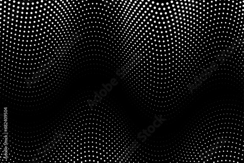 White dot wavy effect abstract background template for web and print design_ 