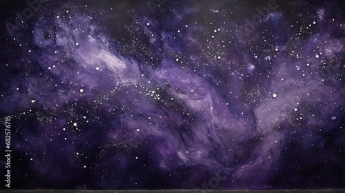 Dark purple and silver epoxy wall texture, resembling a starry night sky.