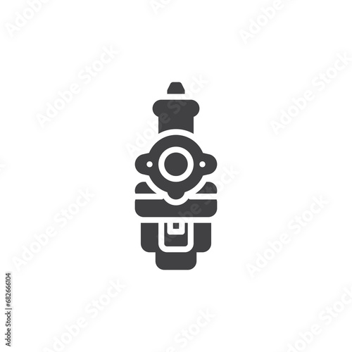 Car carburetor vector icon