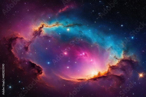 colorful space galaxy cloud nebula stary night cosmos universe science astronomy