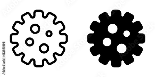 Virus Icon. symbol for mobile concept and web design. vector illustration