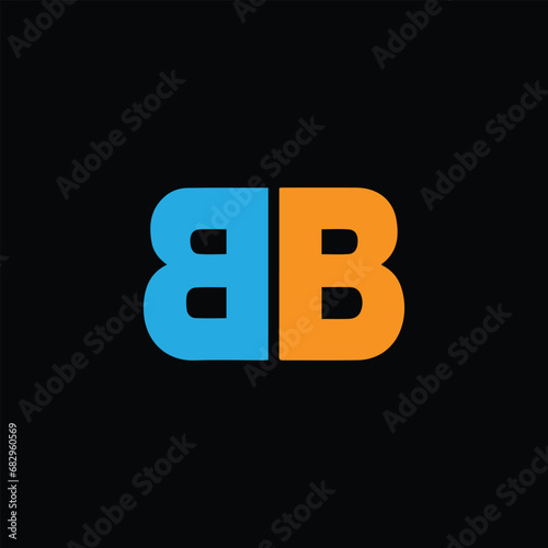 letters bb logo design vector format