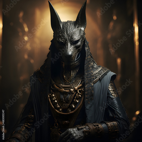 Anubis, the ancient Egyptian god of death and the world of the dead, is a fantastical character from Egypt,