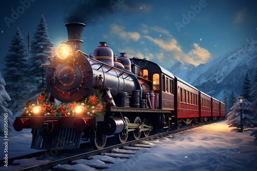 polar express train. christmas decoration