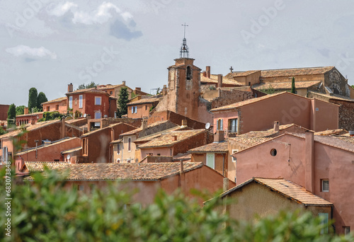 Roussillon town, Vaucluse department, Provence region in France
