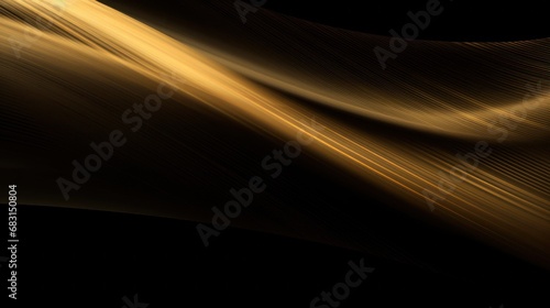 Gold soft lines tech diagonal on black background