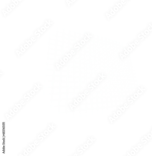 Digital png illustration of white grid on transparent background
