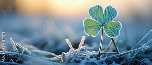 clover and snow