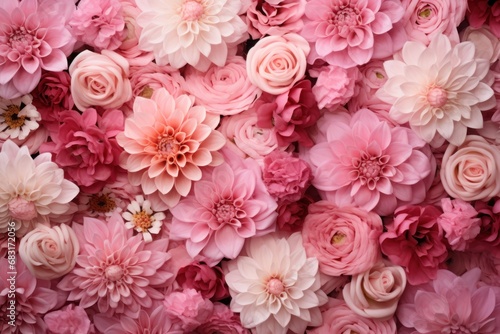 Backdrop of pink floral texture background.