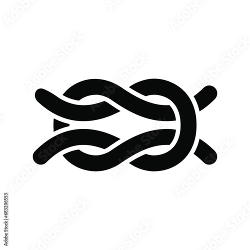 Square knot icon